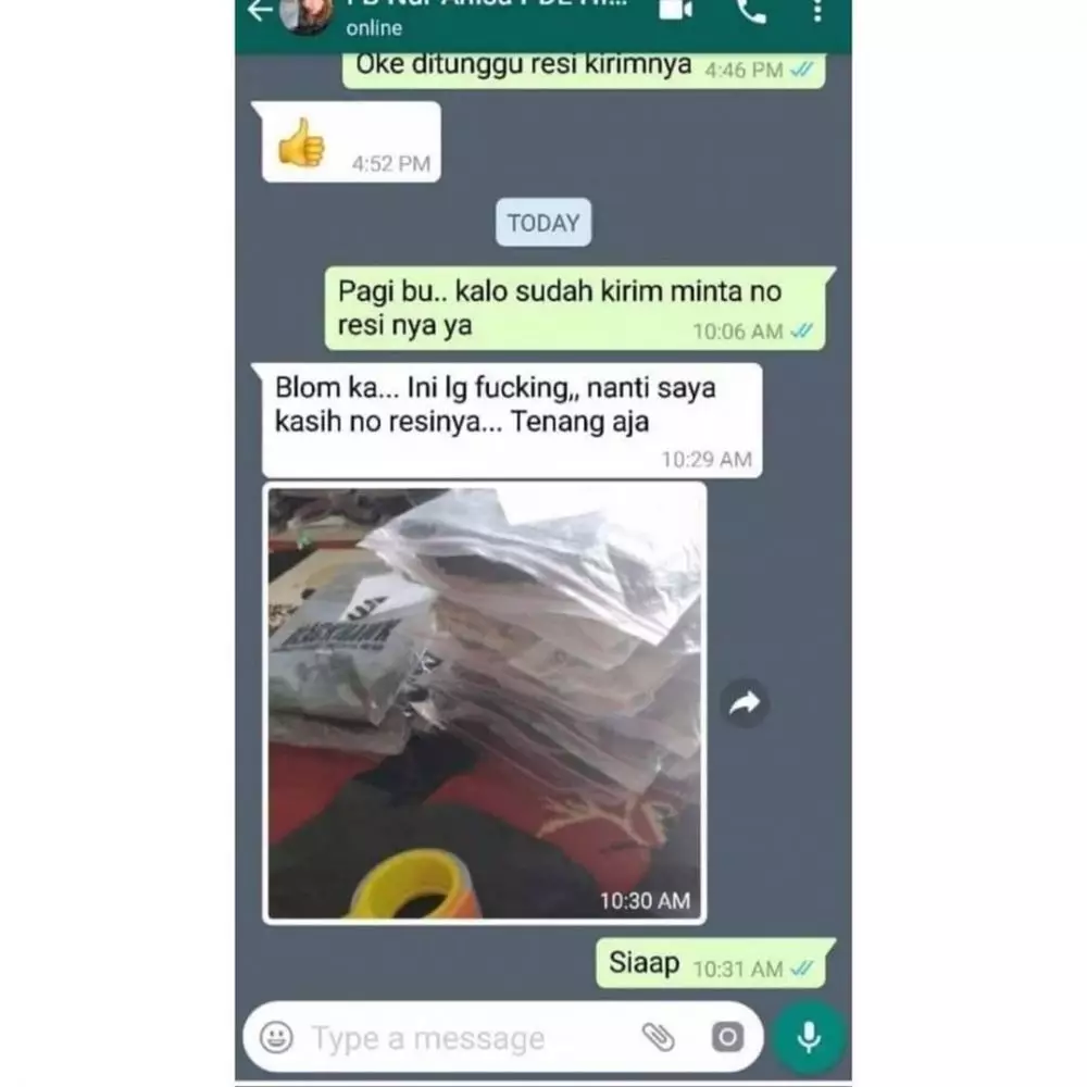 chat penjual online shop nggak fokus © 2020 instagram.com chat penjual online shop nggak fokus © 2020 instagram.com