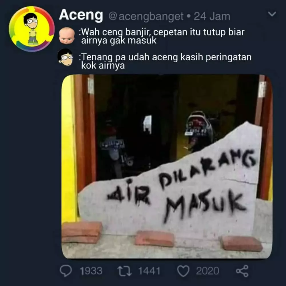 meme lucu mencari solusi © 2020 instagram.com