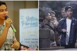 Gaya Gibran Rakabuming bersarung ikut ronda siskamling