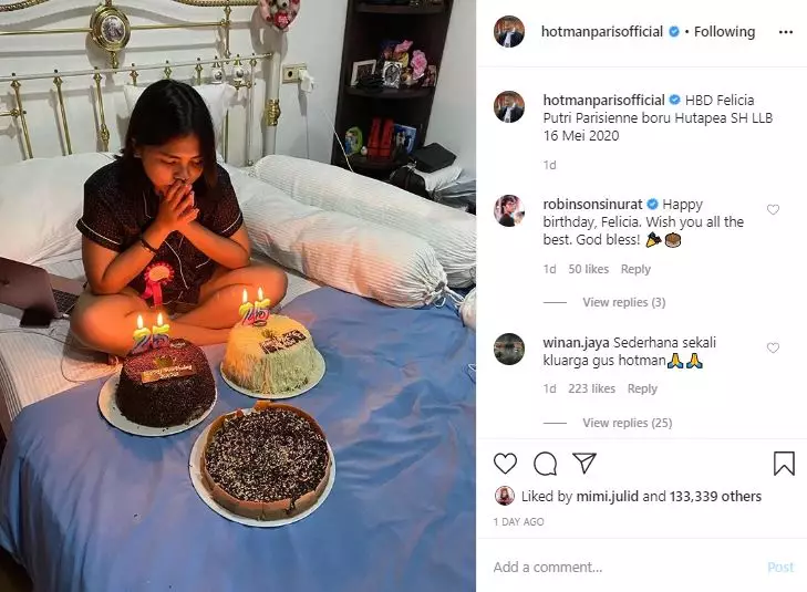 Anak Hotman Paris ulang tahun Instagram