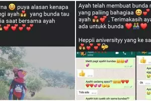 10 Status 'ayah & bunda' ala anak SD di medsos, bikin tepuk jidat