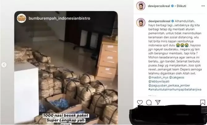 begini jawaban menohok Dewi Pessik © 2020 Instagram/@dewiperssikreal