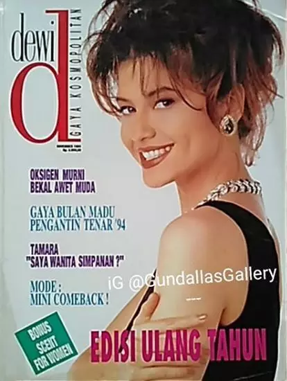 Beda gaya Tamara Bleszynski jadi cover majalah lawas Instagram Beda gaya Tamara Bleszynski jadi cover majalah lawas Instagram