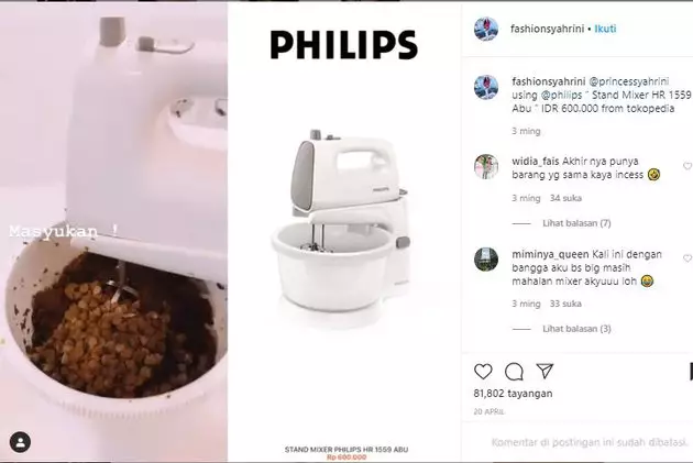 alat dapur Syahrini Instagram