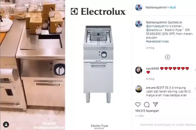 alat dapur Syahrini Instagram