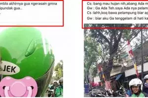 10 Status lucu driver ojek online bonceng cewek ini bikin ngakak