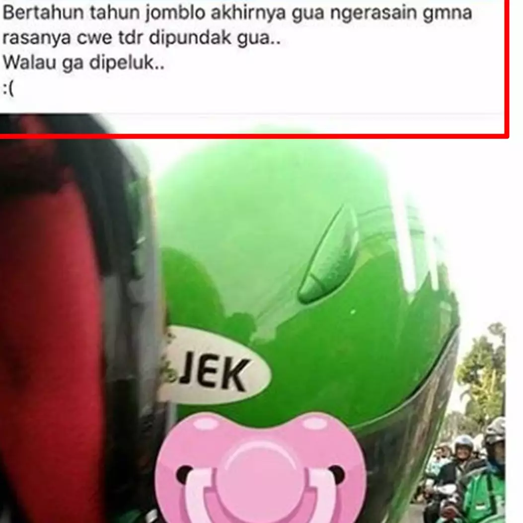 10 Status lucu driver ojek online bonceng cewek ini bikin ngakak