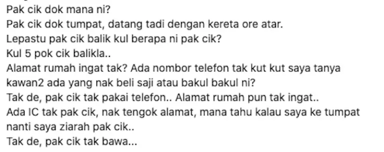 bapak pikul jualan Borakdaily bapak pikul jualan Borakdaily