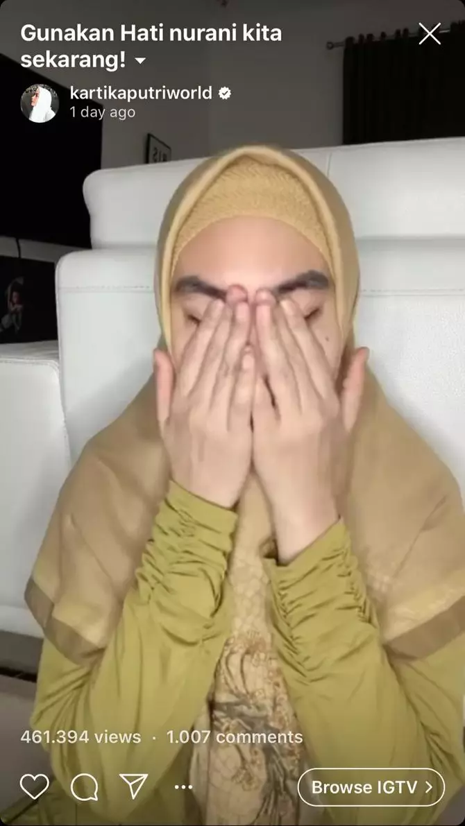 karput menangis Instagram