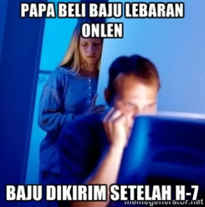 meme belanja lebaran berbagai sumber