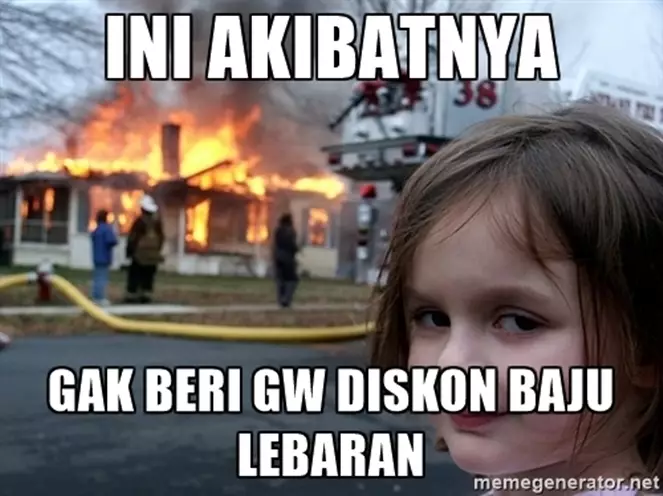 meme belanja lebaran berbagai sumber