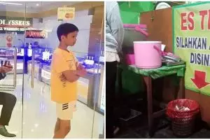 10 Momen pas spanduk dengan benda sekitar ini bikin lihat dua kali