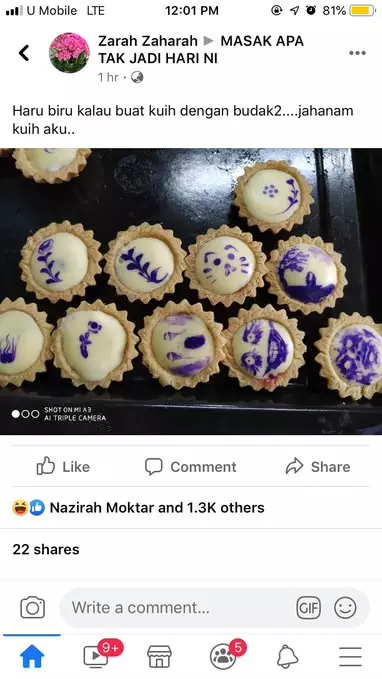 status lucu gagal bikin kue © 2020 berbagai sumber