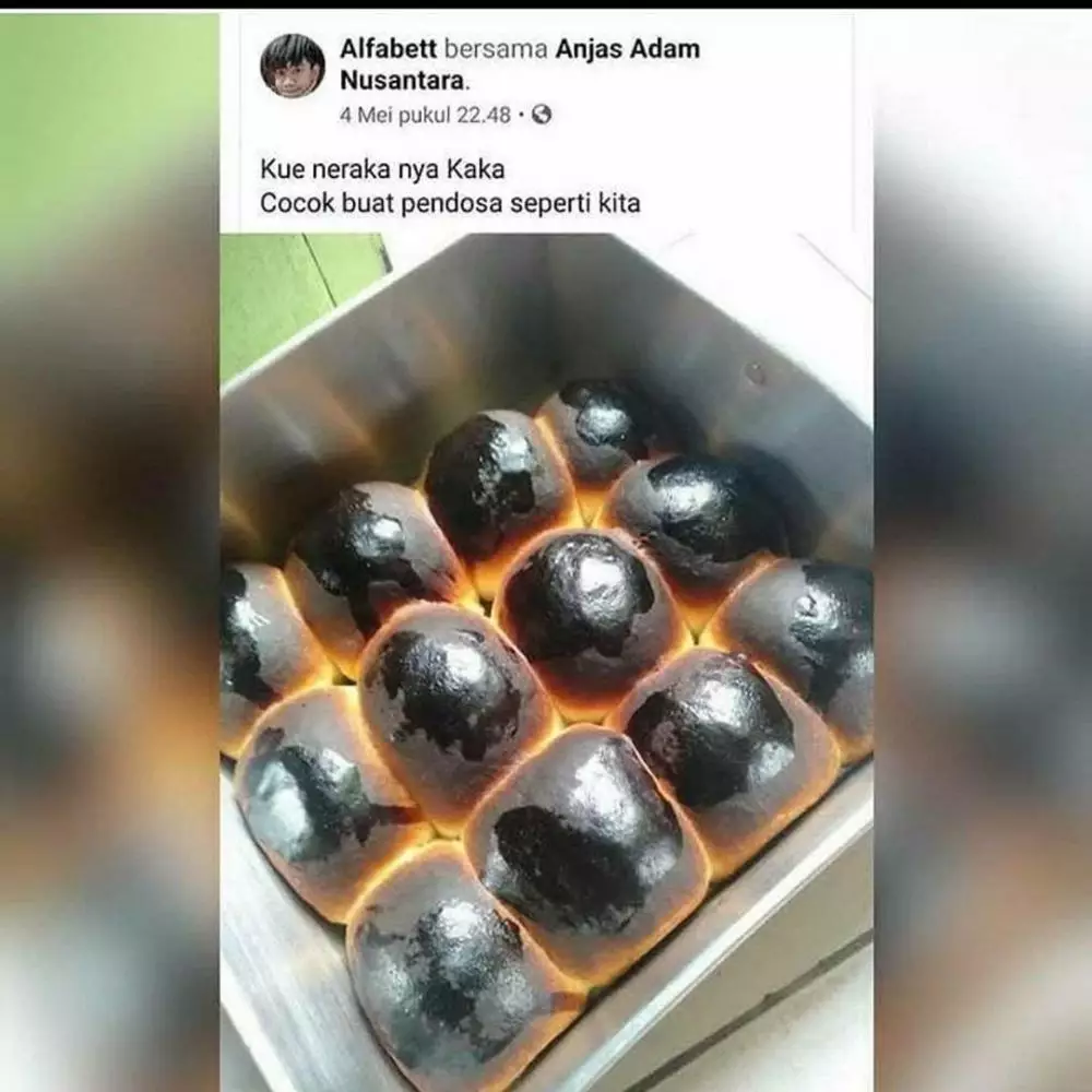 status lucu gagal bikin kue © 2020 berbagai sumber