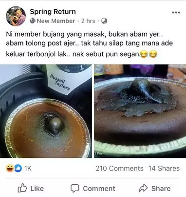 status lucu gagal bikin kue © 2020 berbagai sumber