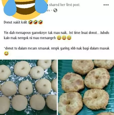 status lucu gagal bikin kue © 2020 berbagai sumber