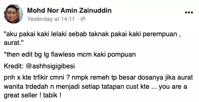 model sepatu wanita pakai kaki laki-laki  Borak daily