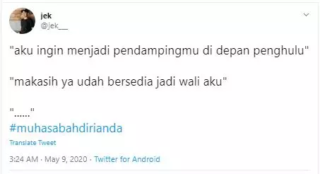 cuitan nolak halus Twitter