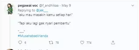 cuitan nolak halus Twitter