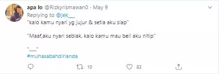 cuitan nolak halus Twitter