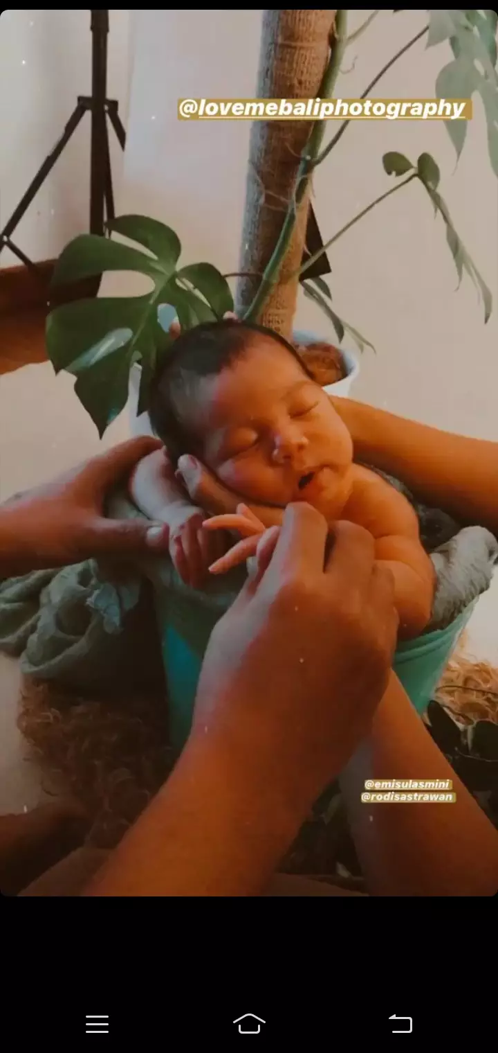 Potret newborn Kaimano, anak pertama Westny Dj © 2020 brilio.net