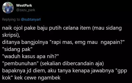 Kejadian konyol naik ojol twitter Kejadian konyol naik ojol twitter