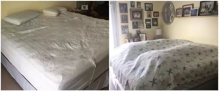 10 Aksi kocak suami saat merapikan tempat tidur untuk pertama kali