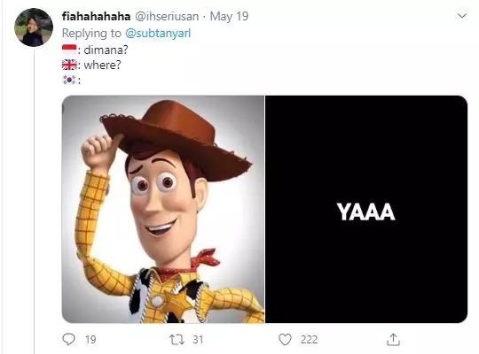 cuitan bahasa korea Twitter