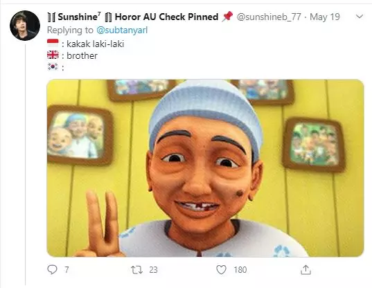 cuitan bahasa korea Twitter