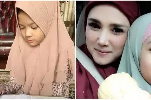 7 Potret Safeea Ahmad berkerudung, cantik seperti ibunya