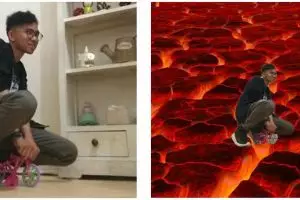 7 Editan main sepeda di luar ruangan, bikin tepuk jidat