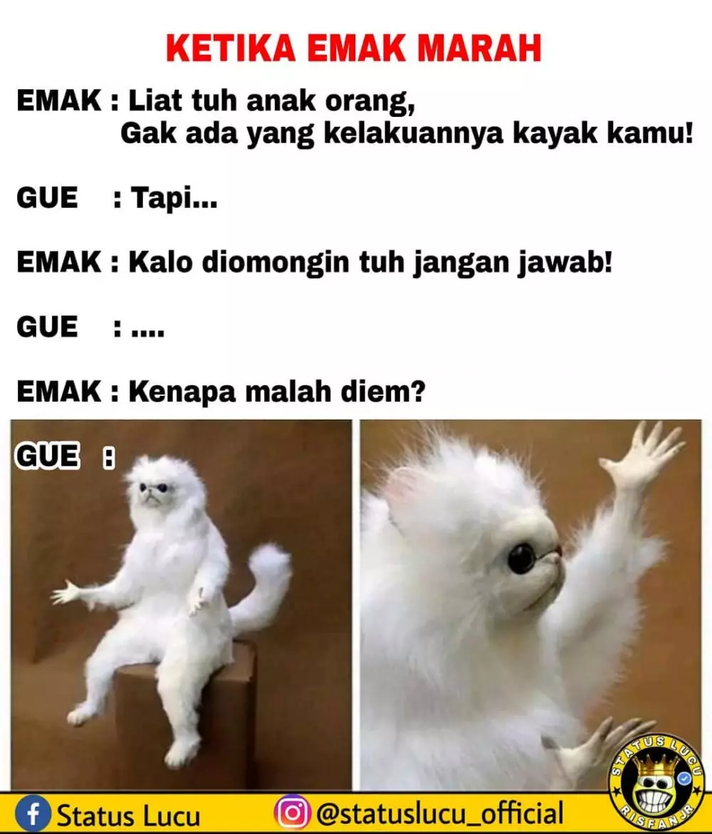 meme lucu bikin emak marah © 2020 instagram.com