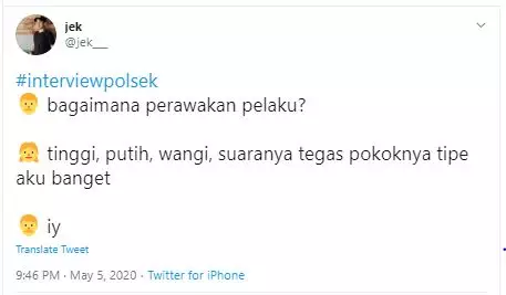 cuitan interview polsek Twitter cuitan interview polsek Twitter