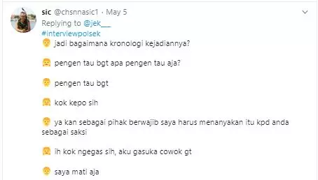 cuitan interview polsek Twitter cuitan interview polsek Twitter