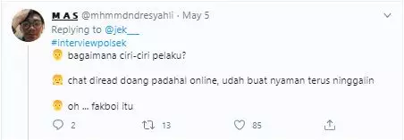 cuitan interview polsek Twitter cuitan interview polsek Twitter