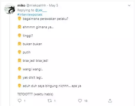 cuitan interview polsek Twitter cuitan interview polsek Twitter