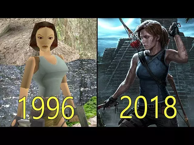 Grafik game pertama dan sekarang Berbagai sumber