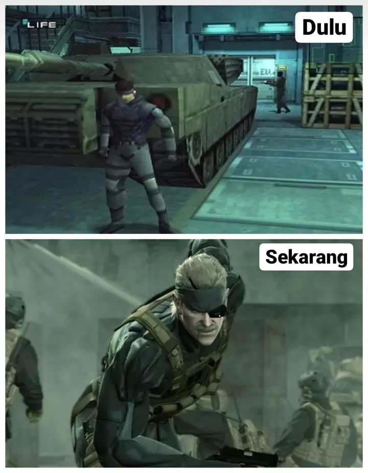 Grafik game pertama dan sekarang Berbagai sumber