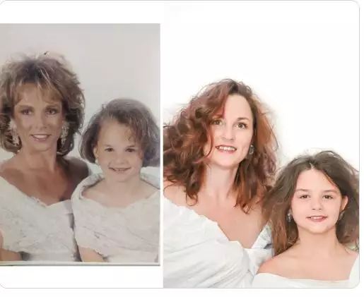 aksi tirukan foto lawas ibu  Twitter  aksi tirukan foto lawas ibu  Twitter