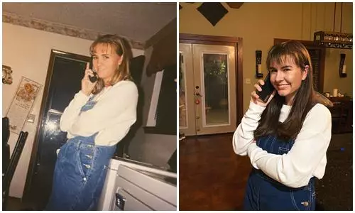 aksi tirukan foto lawas ibu  Twitter  aksi tirukan foto lawas ibu  Twitter