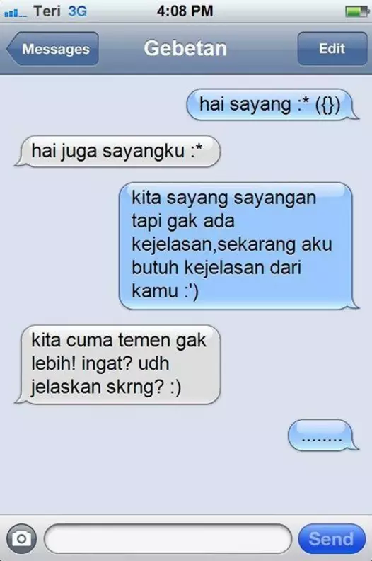 Chat lucu berujung friendzone  Instagram Chat lucu berujung friendzone  Instagram