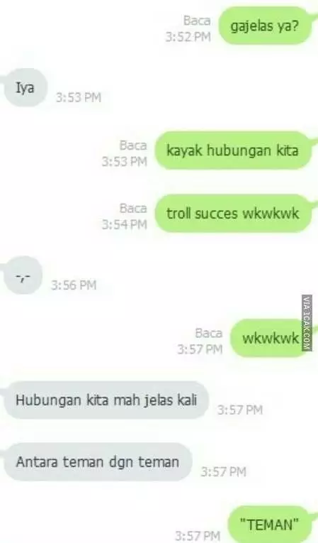 Chat lucu berujung friendzone  Instagram Chat lucu berujung friendzone  Instagram