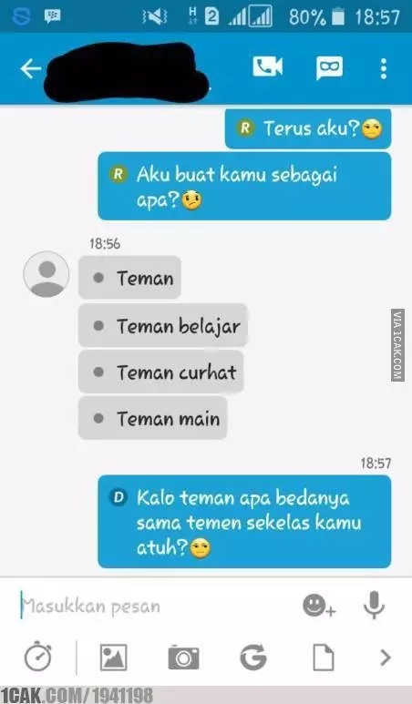 Chat lucu berujung friendzone  Instagram Chat lucu berujung friendzone  Instagram