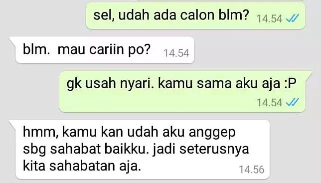 Chat lucu berujung friendzone  Instagram Chat lucu berujung friendzone  Instagram