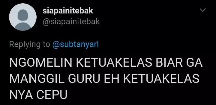 dipanggil guru BK twitter