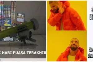 10 Meme lucu hari puasa terakhir ini dijamin bikin cengar-cengir