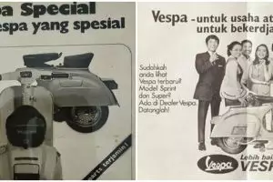 10 Penampakan lawas iklan Vespa, bikin nostalgia masa lalu