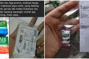 Tergoda diskon, 11 potret kiriman paket ini bikin ngelus dada