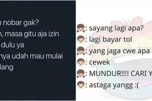 10 Meme lucu 'cewek posesif kebangetan' ini bikin ketawa ngeri