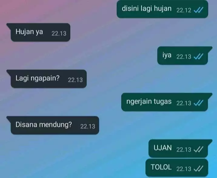 chat lucu gagal curhat © 2020 instagram.com